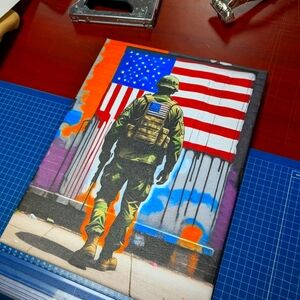 Military Focus Custom Canvas 16x12